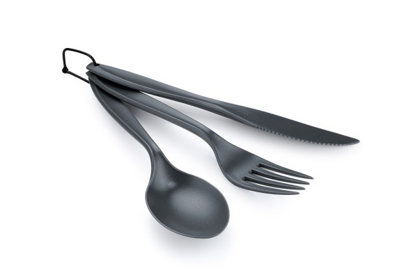 GSI Outdoors Kunststoffbesteck 3tlg, grau