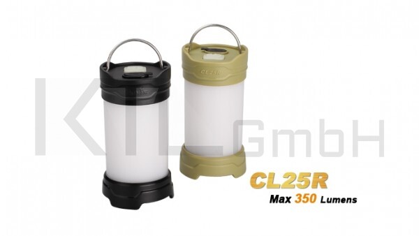 Fenix CL25R - Campinglaterne-schwarz