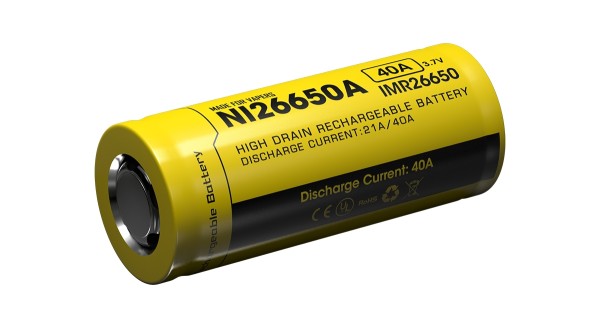 Nitecore 26650IMR Li-Ion Akku - 4200mAh/40A