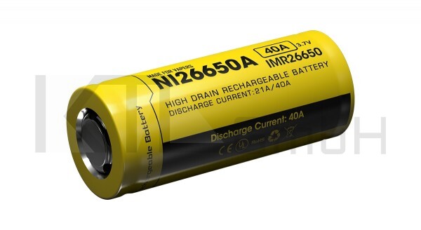 Nitecore 26650IMR Li-Ion Akku - 4200mAh/40A