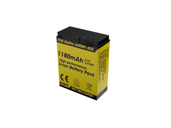 Nitecore NLGP3 Li-Ion Akku für GoPro Hero3/3+