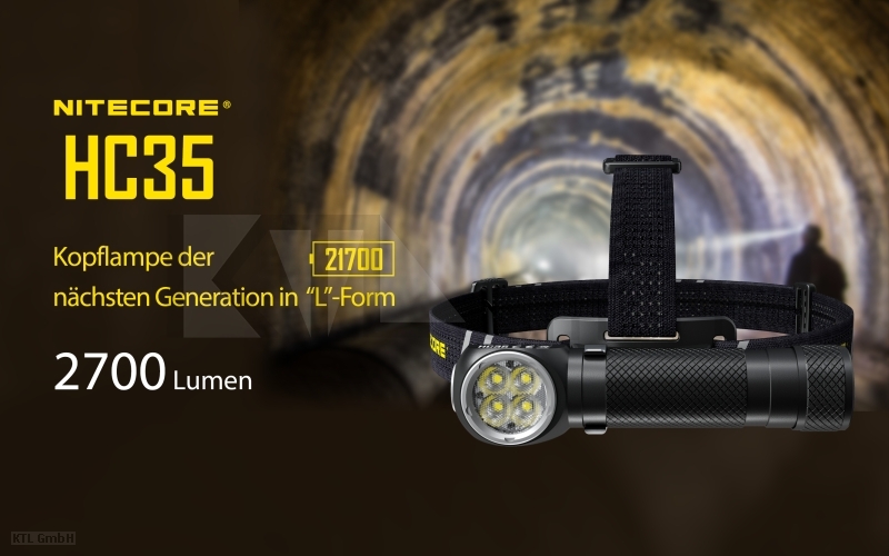 B-Ware Nitecore HC35 LED Stirnlampe mit 2700 Lumen